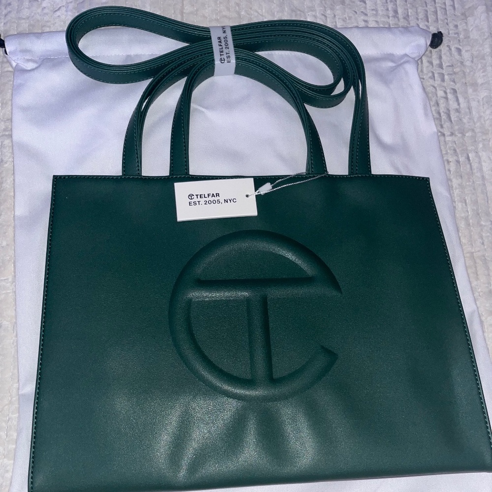 Medium Dark Olive shopping bag